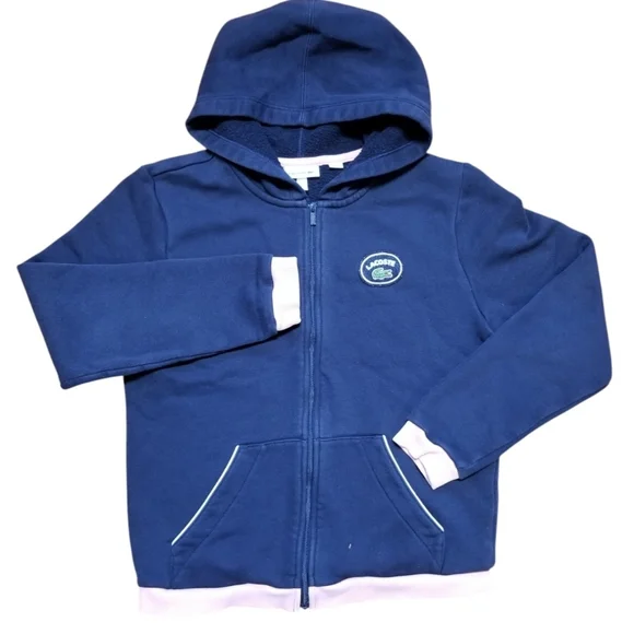 Lacoste Kids Zip-Up Hoodie Youth 12 - Picture 1 of 5
